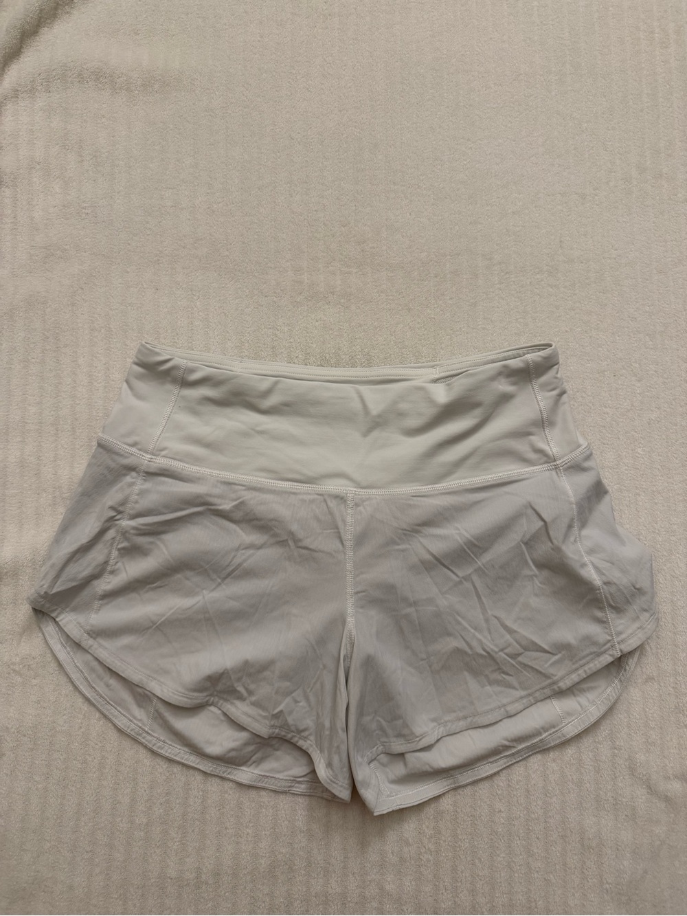 lululemon athletica Light Cream Athletic Shorts